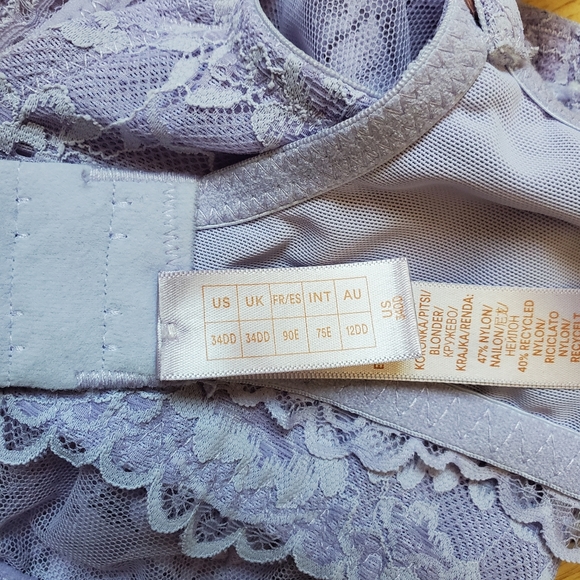 Savage X Fenty Lingerie By Rihanna, Lacy Bra Size 34DD,  New - Picture 5 of 7